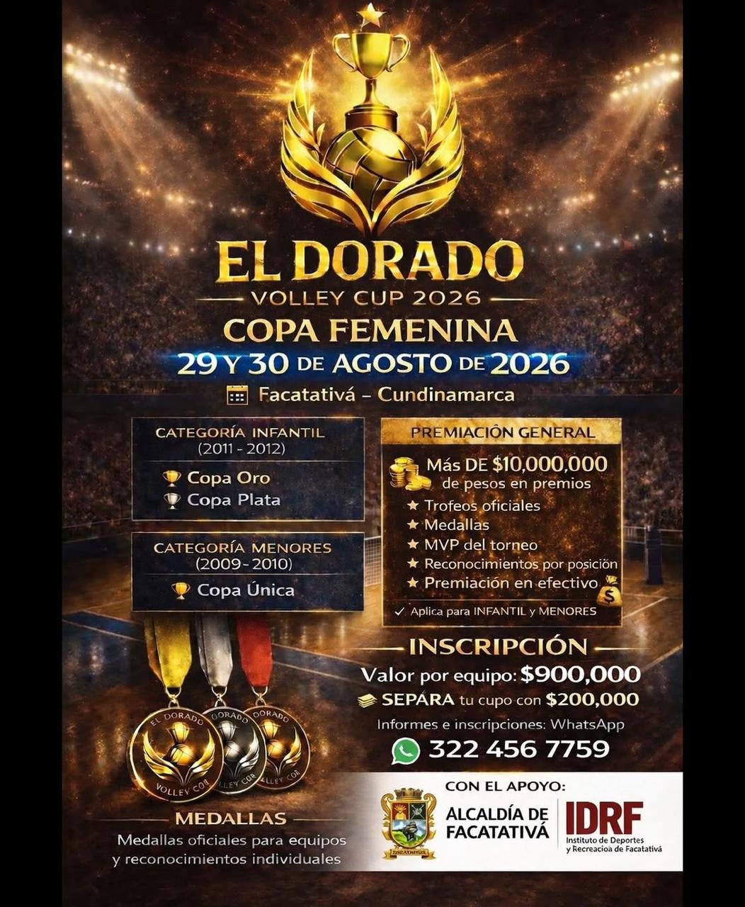 Flyer oficial Copa El Dorado